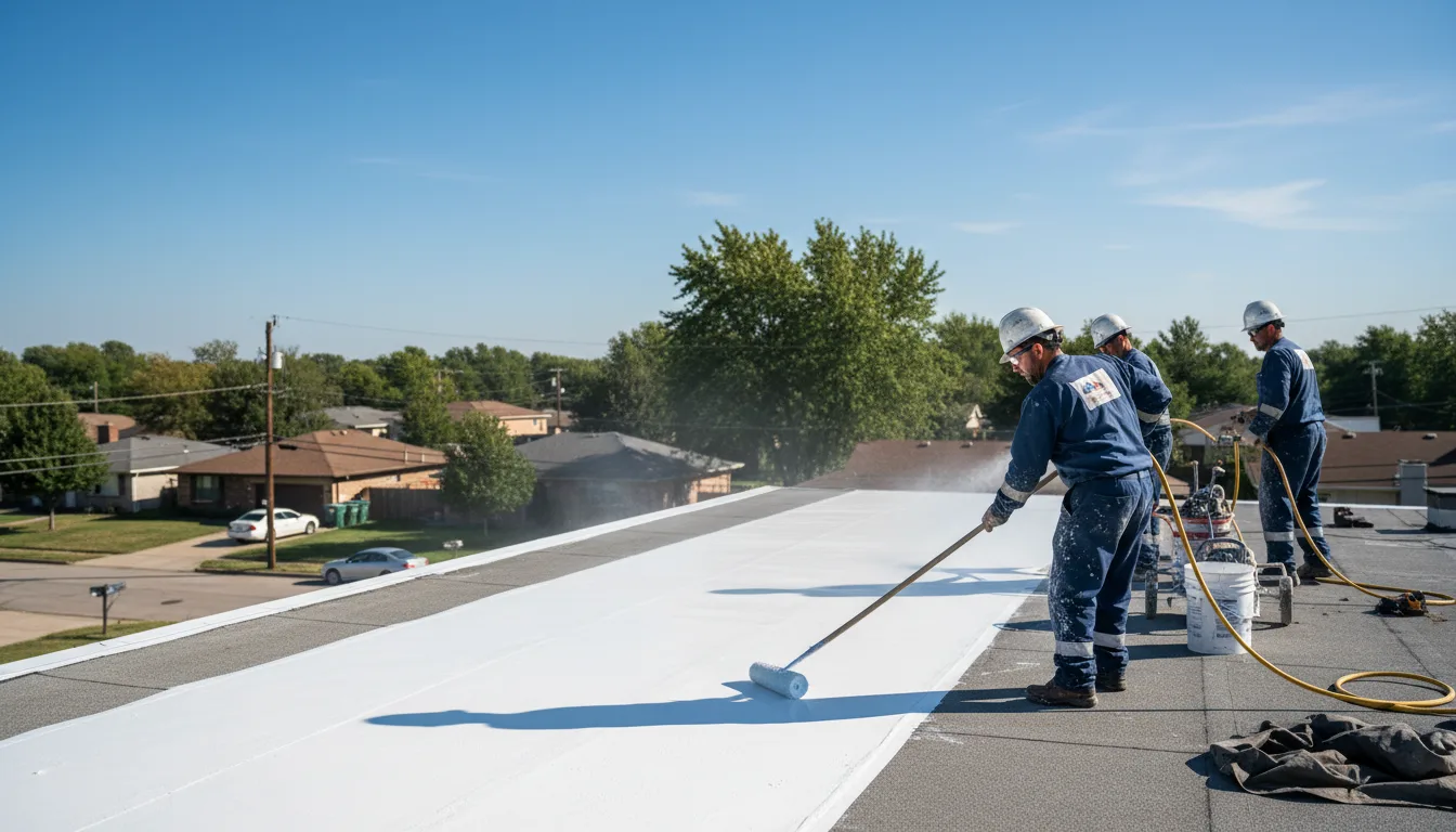 Commercial roof coating in Pickerington, OH near me